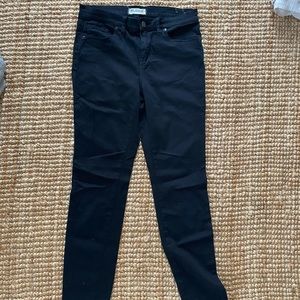 Madewell high rise black soft jeans 29
